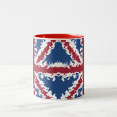 Union Jack Bespoke Zweifarbige Tasse (Mittel)