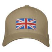 Union Jack bestickt Bestickte Kappe (Vorderseite)