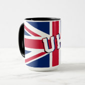 Union Jack Big Text Tasse (Vorderseite Links)