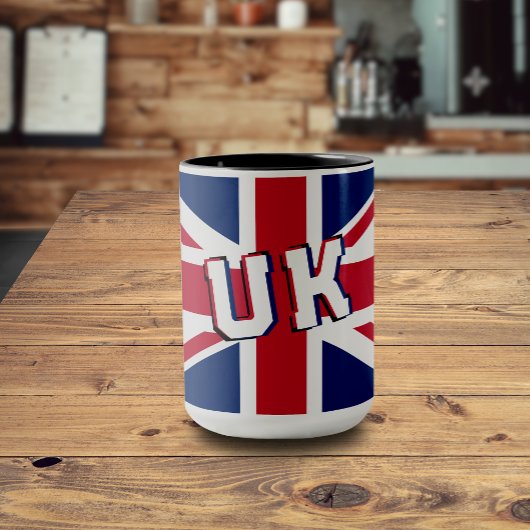 Union Jack Big Text Tasse