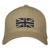 Union Jack - Black Bestickte Kappe (Vorderseite)