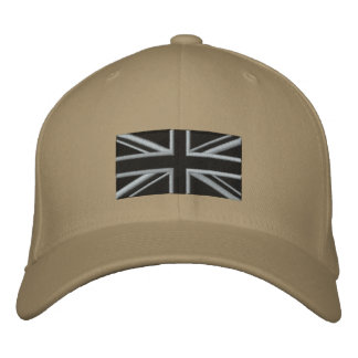 Union Jack - Black Bestickte Kappe