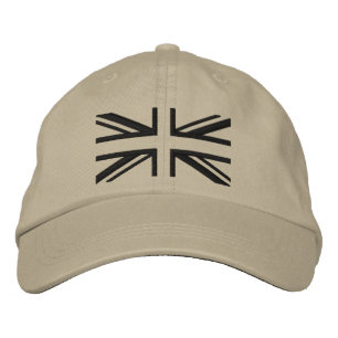 Union Jack ~ Black Modern Bestickte Baseballkappe