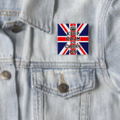 Union Jack bleib ruhig und mach weiter Button (Beispiel)