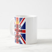 Union Jack bleibt ruhig und befördert Tasse (Vorderseite Links)
