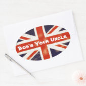 Union Jack Bobs Your Onkel Oval Aufkleber (Umschlag)