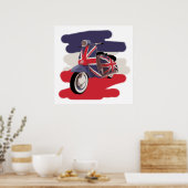 Union Jack Brit Roller Poster (Küche)