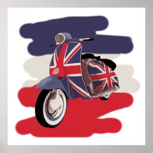 Union Jack Brit Roller Poster (Vorne)