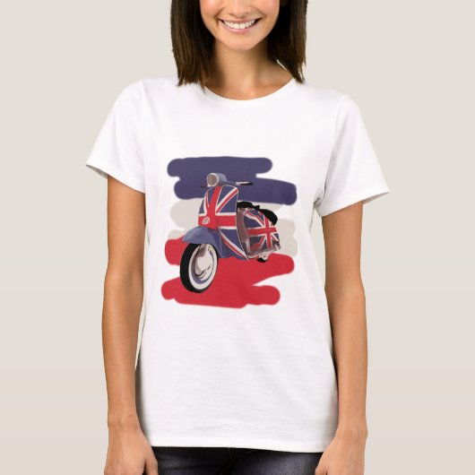 Union Jack Brit Roller T-Shirt (Vorderseite)