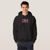 UNION JACK BRITIAN FLAG STAMP GRAPHIC Premium Hoodie (Vorne ganz)