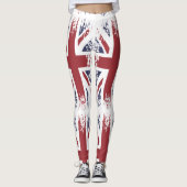 Union Jack (britische Flagge), Grunge-Stil Leggings (Vorderseite)