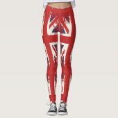 Union Jack (britische Flagge), Grunge-Stil Leggings (Vorderseite)