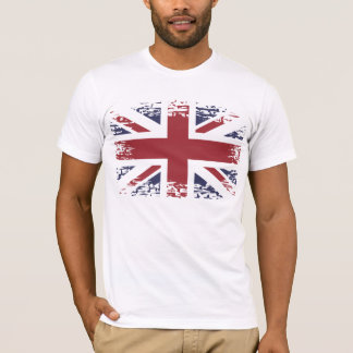 Union Jack (britische Flagge), Grunge Stil. T-Shirt
