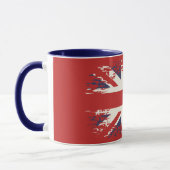 Union Jack (britische Flagge), Grunge-Stil Tasse (Links)