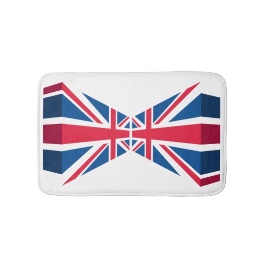 Union Jack, Britische Flagge in 3D Badematte (Vorderseite)