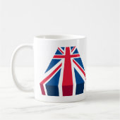 Union Jack, Britische Flagge in 3D Kaffeetasse (Links)