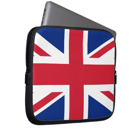 Union Jack ~ Britische Flagge Laptopschutzhülle (Vorne Rechts)