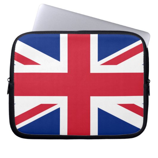 Union Jack ~ Britische Flagge Laptopschutzhülle (Vorderseite)