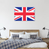 Union Jack ~ Britische Flagge Leinwanddruck (Insitu (Schlafzimmer))