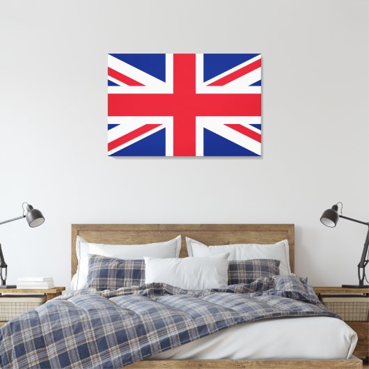 Union Jack ~ Britische Flagge Leinwanddruck (Insitu (Schlafzimmer))
