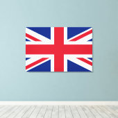 Union Jack ~ Britische Flagge Leinwanddruck (Insitu (Holzboden))