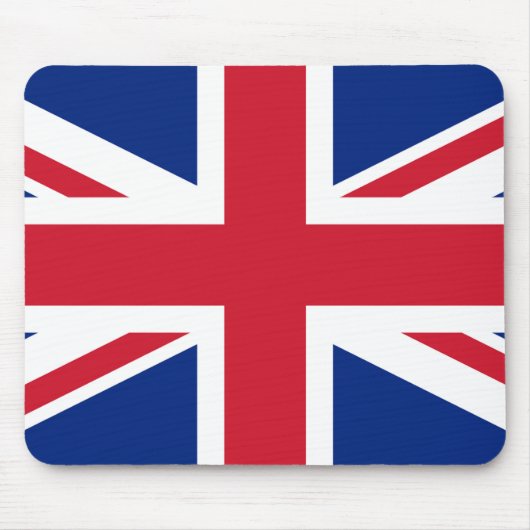 Union Jack ~ Britische Flagge Mousepad (Vorne)