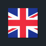 Union Jack ~ Britische Flagge - Platz Leinwanddruck<br><div class="desc">Flagge des Vereinigten Königreichs Großbritannien und Nordirland. Ein Symbol für Großbritannien und das frühere Reich.</div>