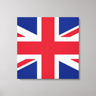 Union Jack ~ Britische Flagge - Platz Leinwanddruck