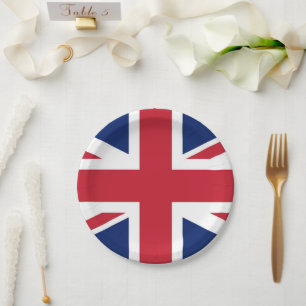 Union Jack Britische Flagge UK Pappteller
