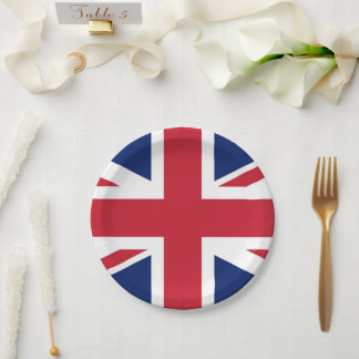 Union Jack Britische Flagge UK Pappteller