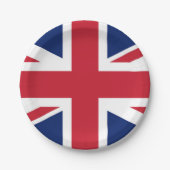 Union Jack Britische Flagge UK Pappteller (Vorderseite)