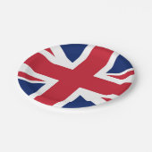 Union Jack Britische Flagge UK Pappteller (Schrägansicht)