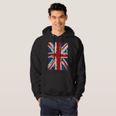 Union Jack British England United Kingdom Brushed  Hoodie (Vorne ganz)