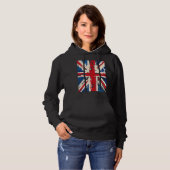 Union Jack British England United Kingdom Brushed Hoodie (Vorne ganz)