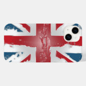 Union Jack British Flag Abstrakt Wax Art Case-Mate iPhone Hülle (Rückseite (Horizontal))