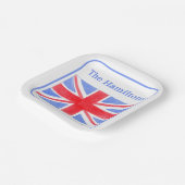 Union Jack British Flag Britannia Pappteller (Gewinkelt)