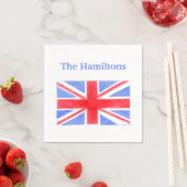 Union Jack British Flag Britannia Serviette (Beispiel)