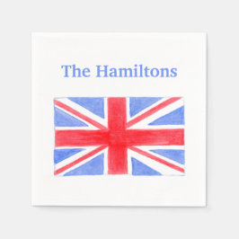Union Jack British Flag Britannia Serviette