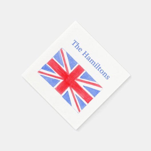 Union Jack British Flag Britannia Serviette (Ecke)