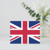 Union Jack British Flag, England Postkarte (Stehend Vorderseite)