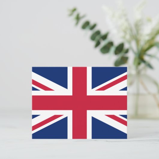 Union Jack British Flag, England Postkarte (Stehend Vorderseite)