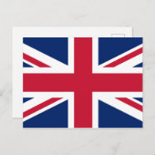 Union Jack British Flag, England Postkarte (Vorne/Hinten)