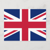 Union Jack British Flag, England Postkarte (Vorderseite)