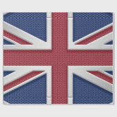 Union Jack British Flag Gestaltungsbesen Geschenkpapier (Flach)
