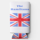 Union Jack British Flag Großbritannien Selters Dosenkühler (Rückseite)