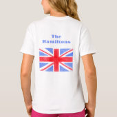 Union Jack British Flag Großbritannien T-Shirt (Rückseite)
