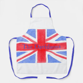 Union Jack British Flag NAME Unisex Schürze
