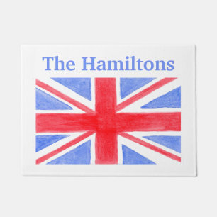 Union Jack British Flag personalifizieren Fußmatte