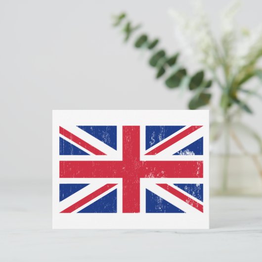 Union Jack British Flag Postcard Postkarte (Stehend Vorderseite)