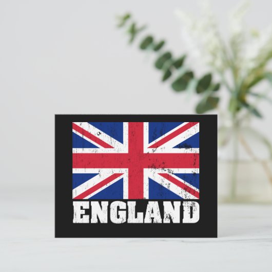 Union Jack British Flag Postcard Postkarte (Stehend Vorderseite)